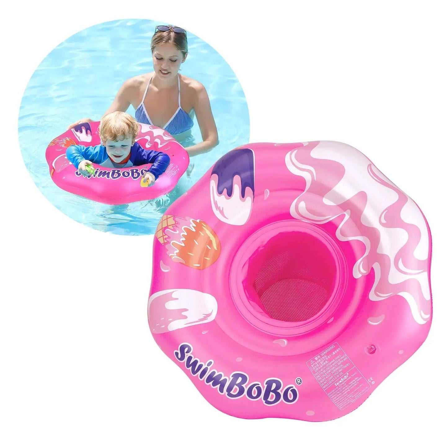  Swimbobo Pink Baby Seat Ring Safe Inflatable Pool Toy -  ToylandEU™
