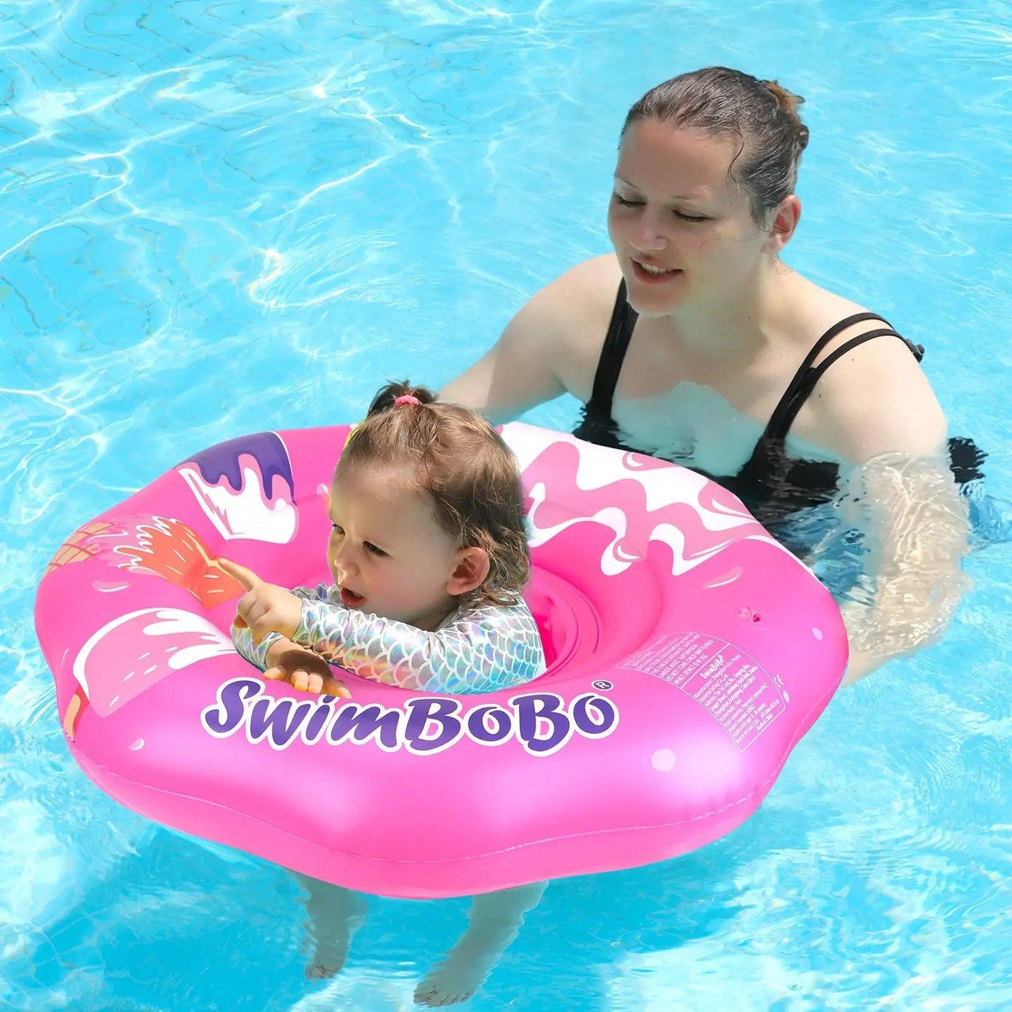  Swimbobo Pink Baby Seat Ring Safe Inflatable Pool Toy -  ToylandEU™