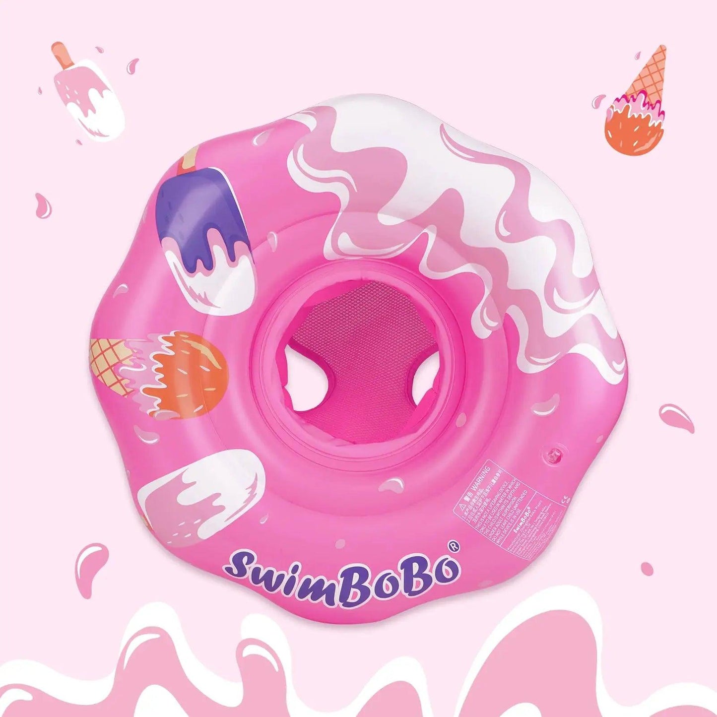  Swimbobo Pink Baby Seat Ring Safe Inflatable Pool Toy -  ToylandEU™