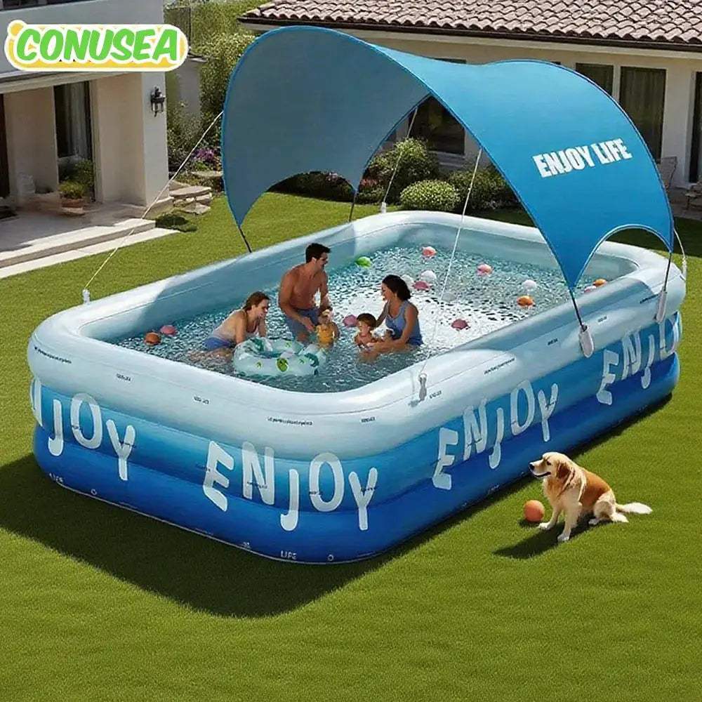  Inflatable Pool Canopy for Outdoor Family Fun Sun Shade -  ToylandEU™