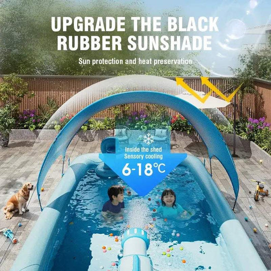  Inflatable Pool Canopy for Outdoor Family Fun Sun Shade -  ToylandEU™