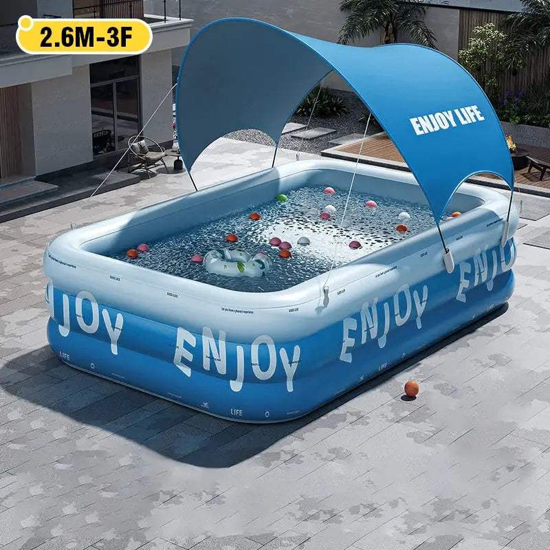  Inflatable Pool Canopy for Outdoor Family Fun Sun Shade -  ToylandEU™