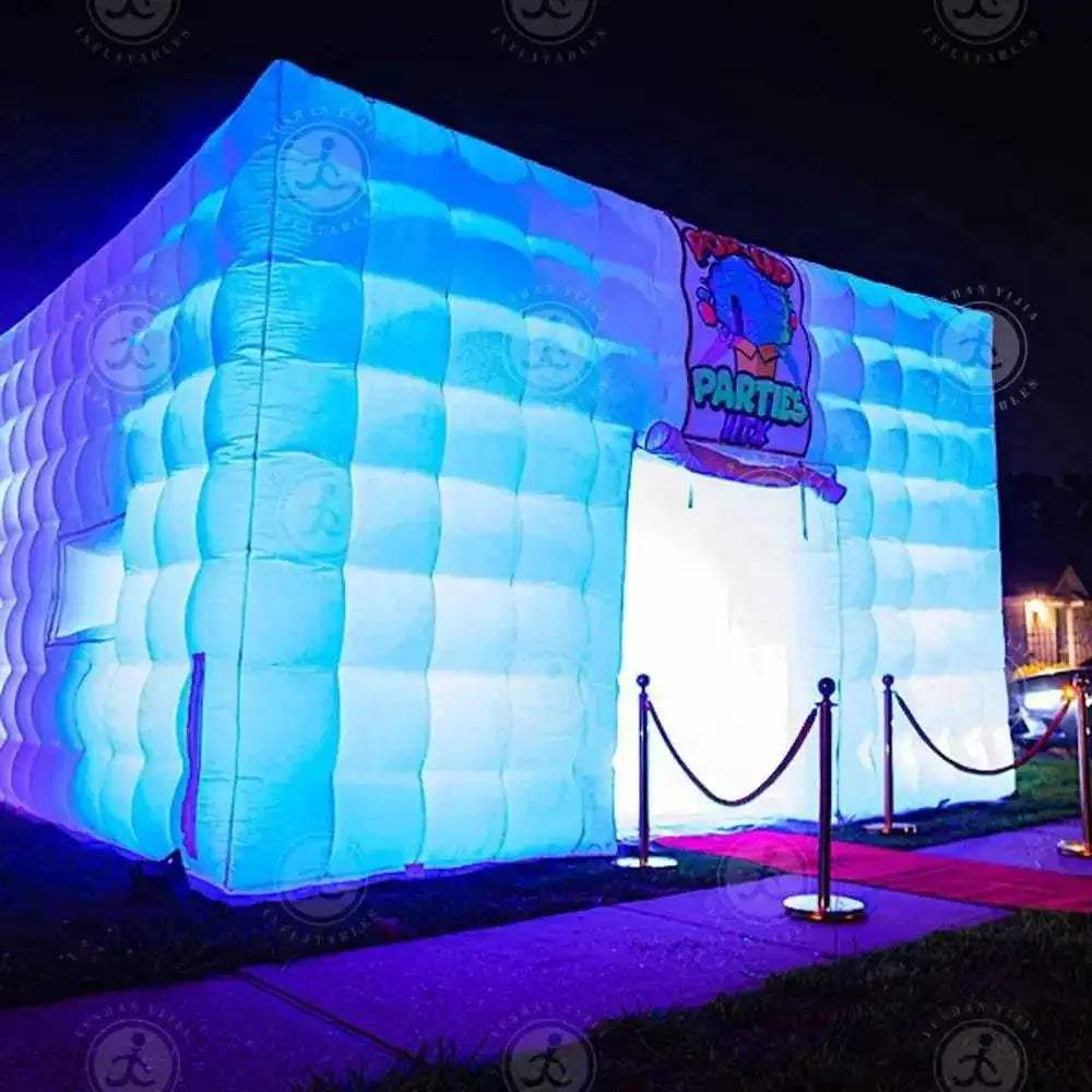  Portable Large LED Inflatable Air Cube Tent House with Blower -  ToylandEU™