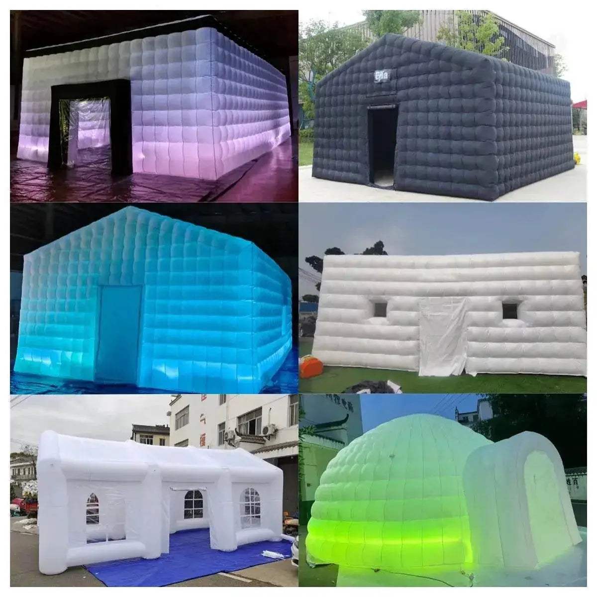  Portable Large LED Inflatable Air Cube Tent House with Blower -  ToylandEU™