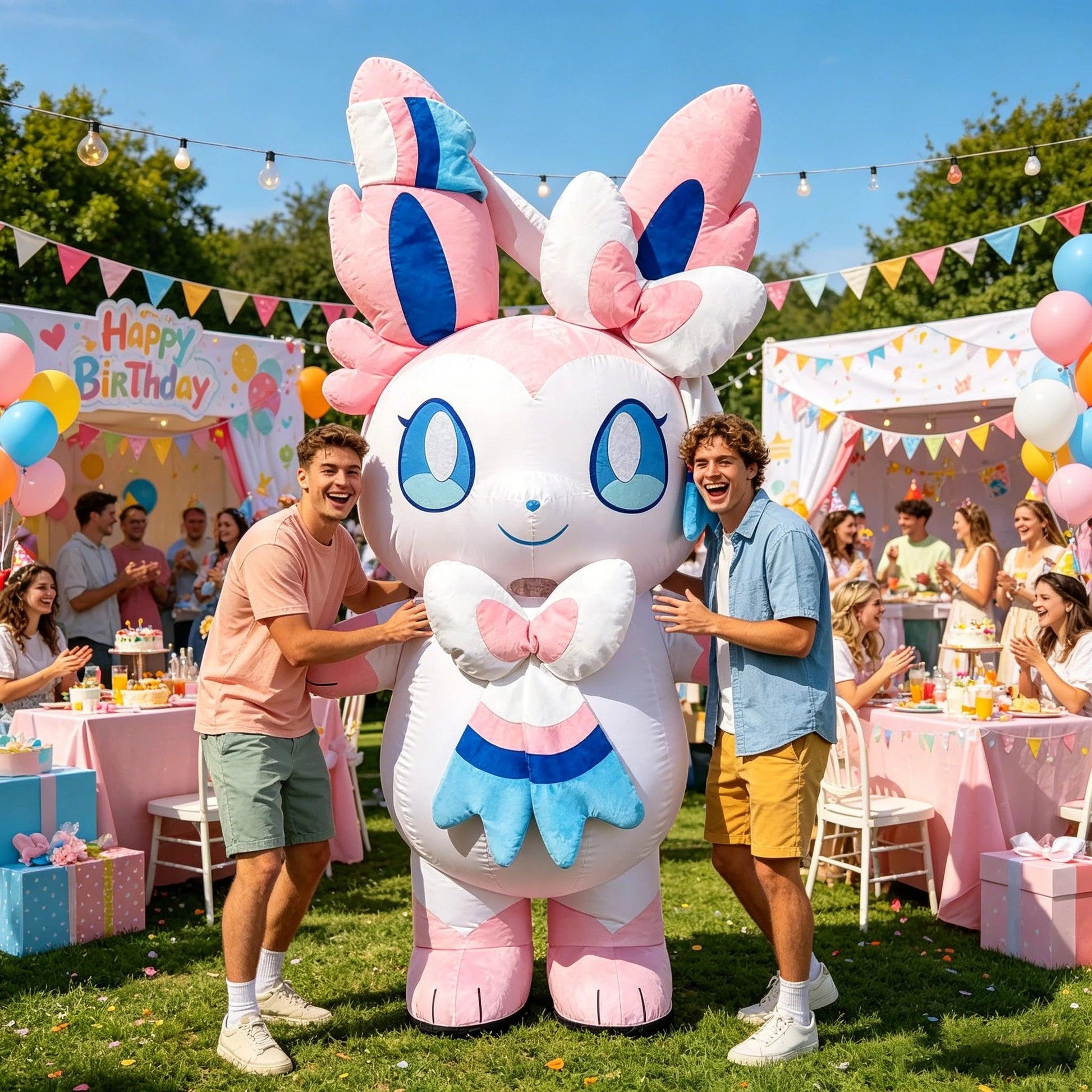  Inflatable Rabbit Costume For Adults Parade Accessory 