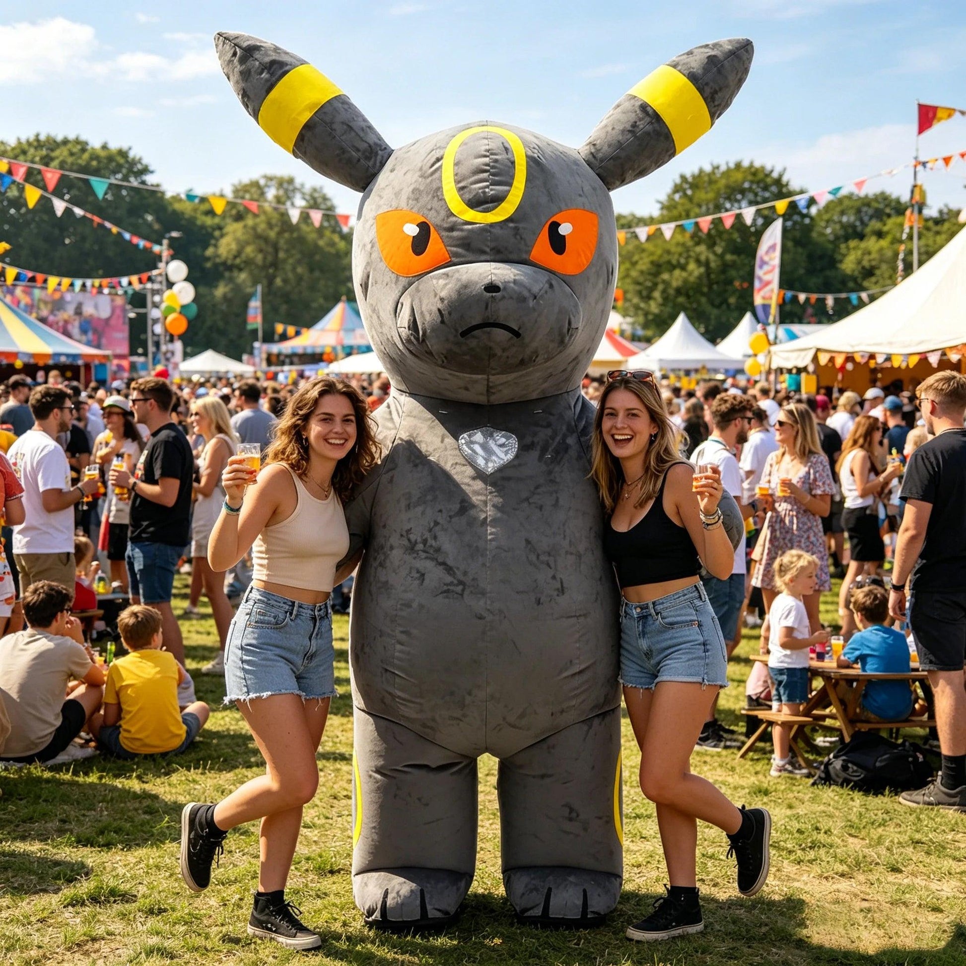  Inflatable Rabbit Costume For Adults Parade Accessory 