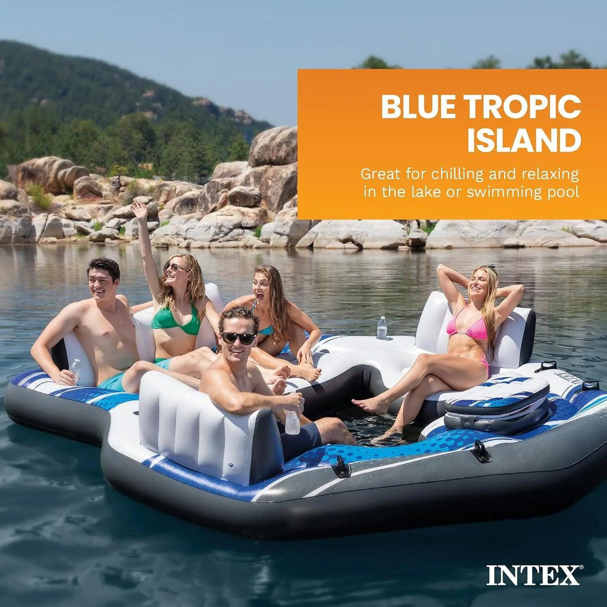 Inflatable Raft | 5 Person Capacity | Toylandeu™
