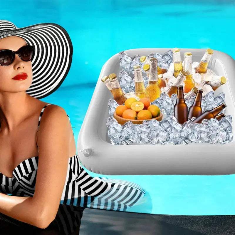 Inflatable Serving Bar Cooler Keeps Poolside Drinks Cold -  ToylandEU™