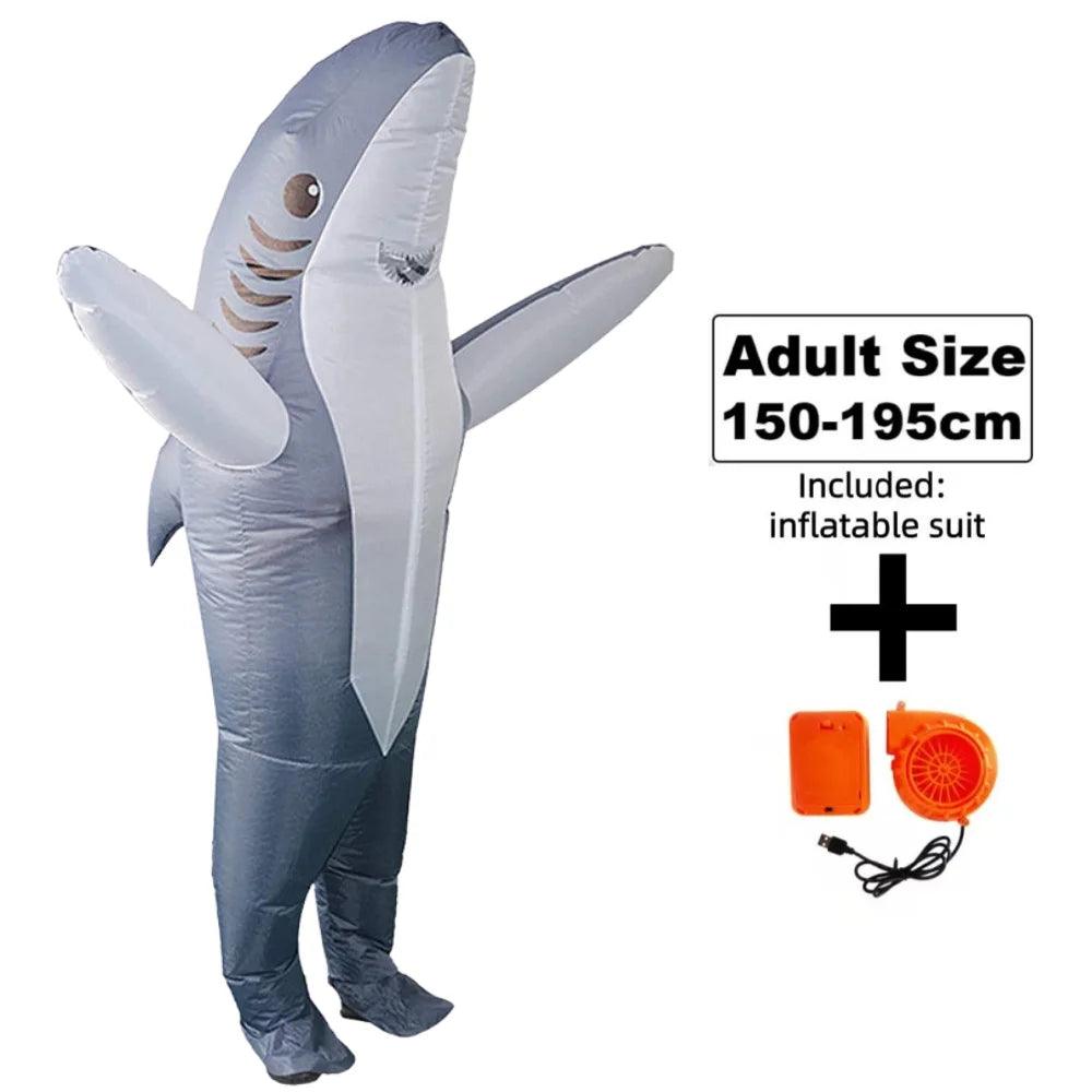 Inflatable Shark Costume | Standing Adult | Toylandeu™