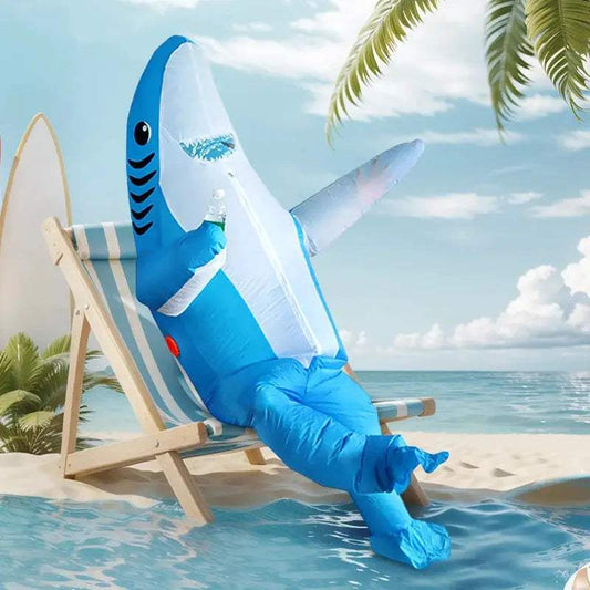  Inflatable Shark Costume Two Sizes Cute Standing Design -  ToylandEU™