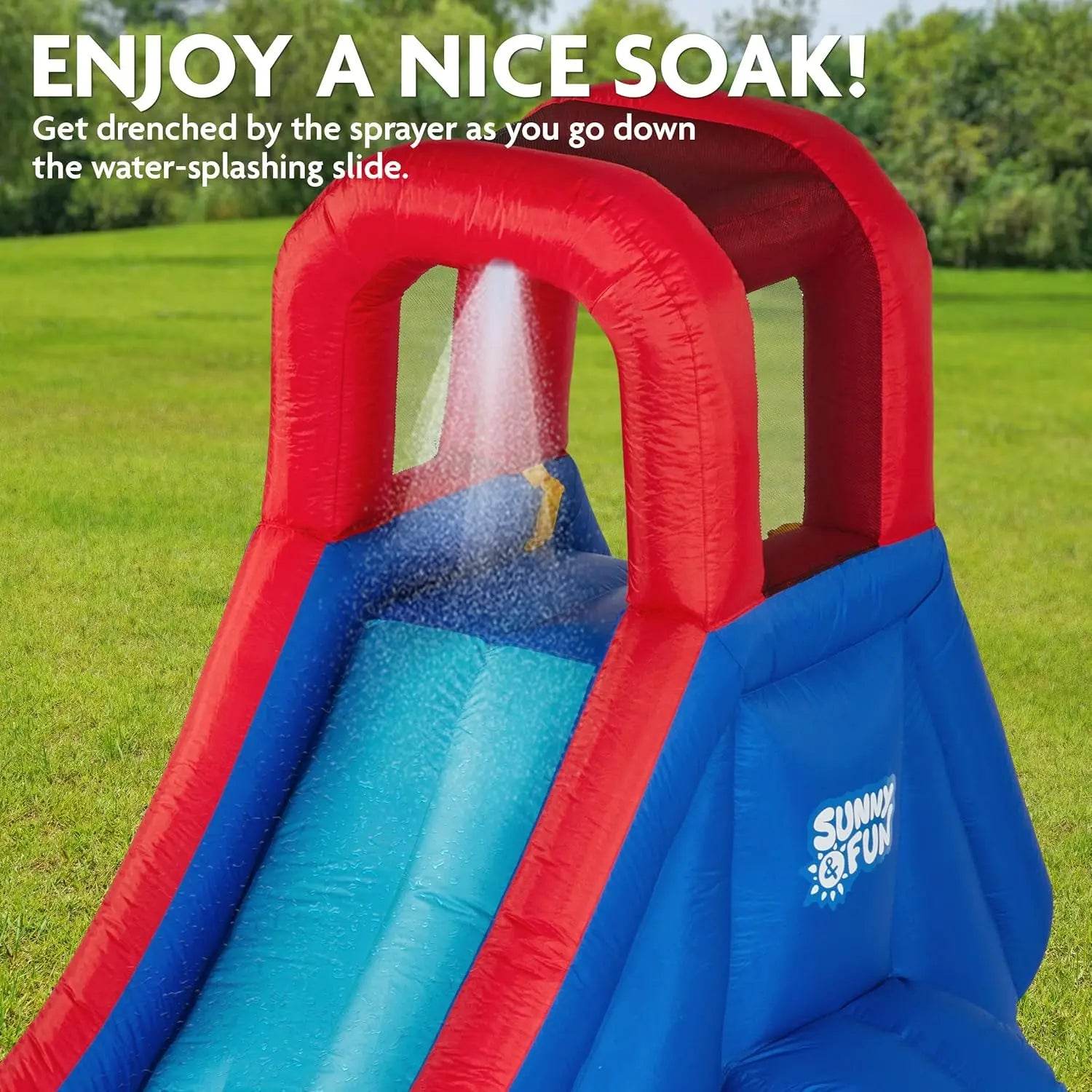 Inflatable Single Ring Water Slide Park - Heavy-Duty Fun - ToylandEU
