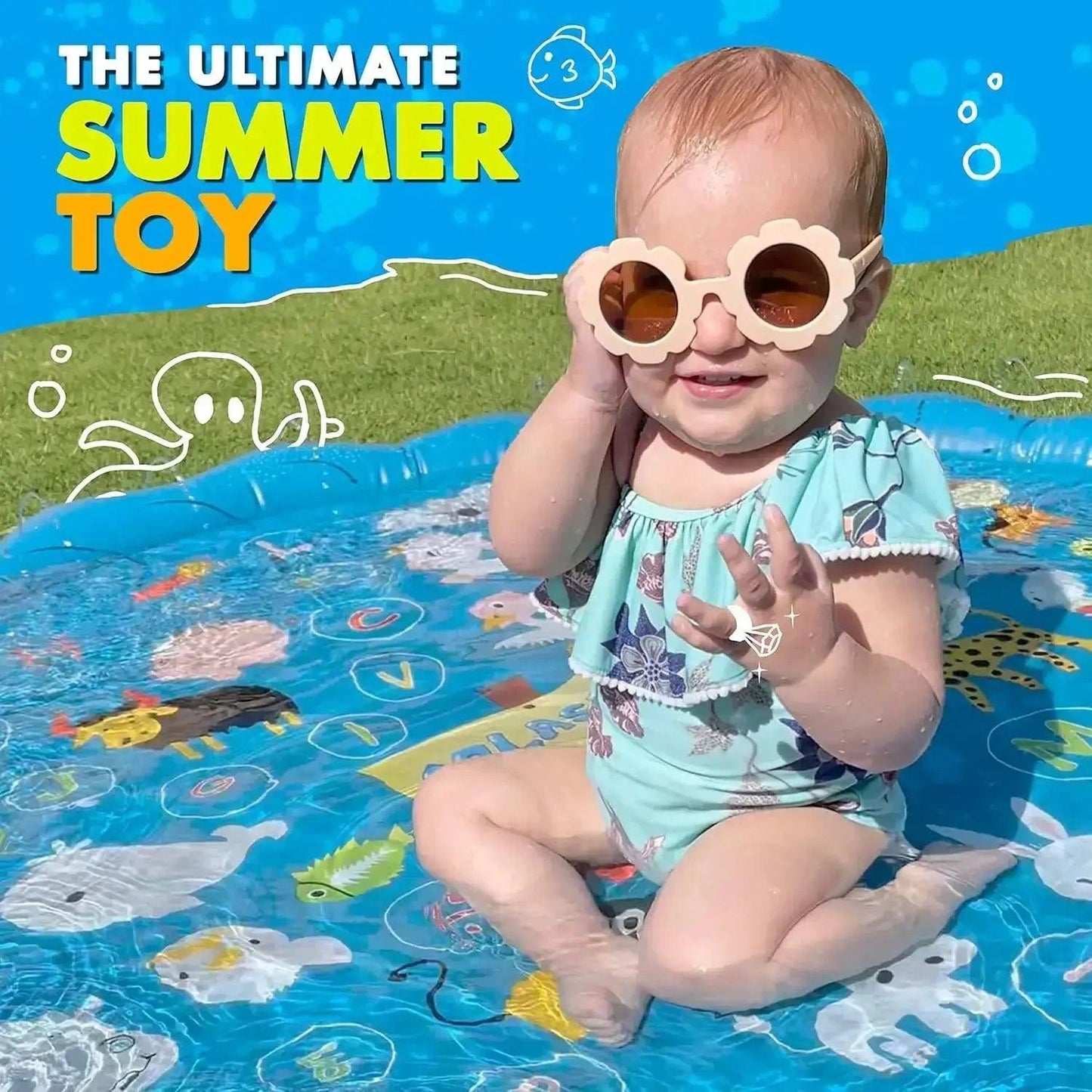  Inflatable Splash Pad Sprinkler For Kids Safe Fun -  ToylandEU™