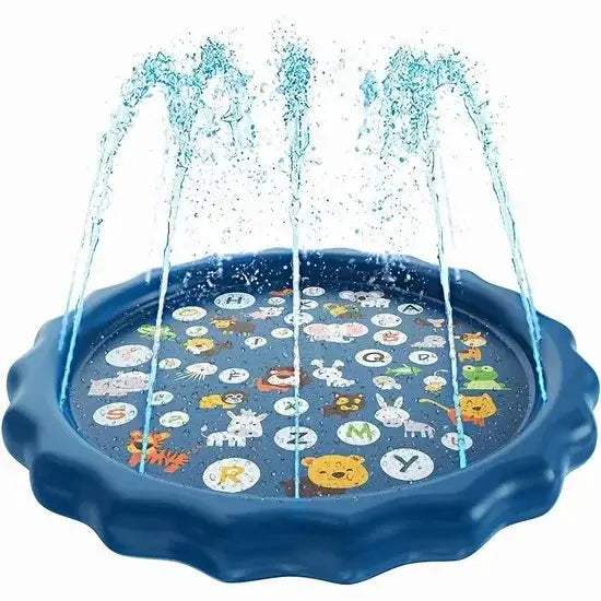 3-IN-1 Splash Pad Sprinkler for Kids & Baby Pool for Learning Toddler Sprinkler Pool Outdoor Water Toys Inflatable Splash Pad - ToylandEU