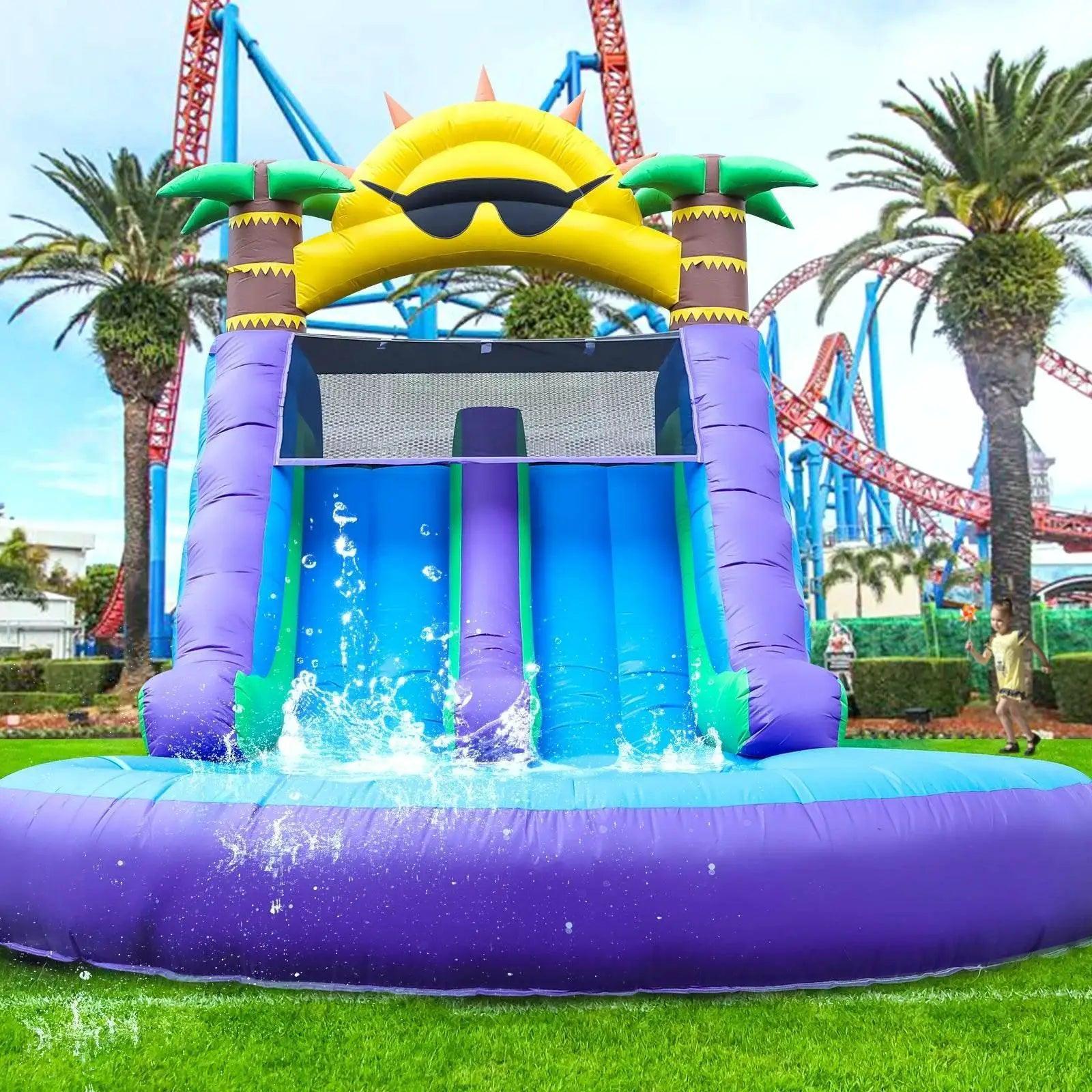  Inflatable Sun Flower Outdoor Slides Air Bounce Water Play Equipment -  ToylandEU™