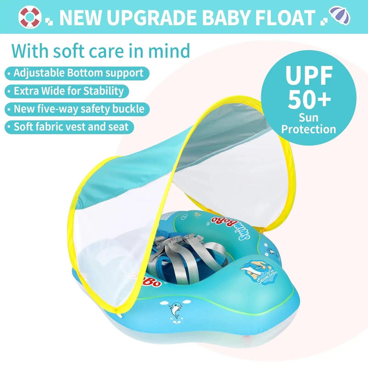  Swimbobo Baby Inflatable Swim Ring With Safety Mesh -  ToylandEU™