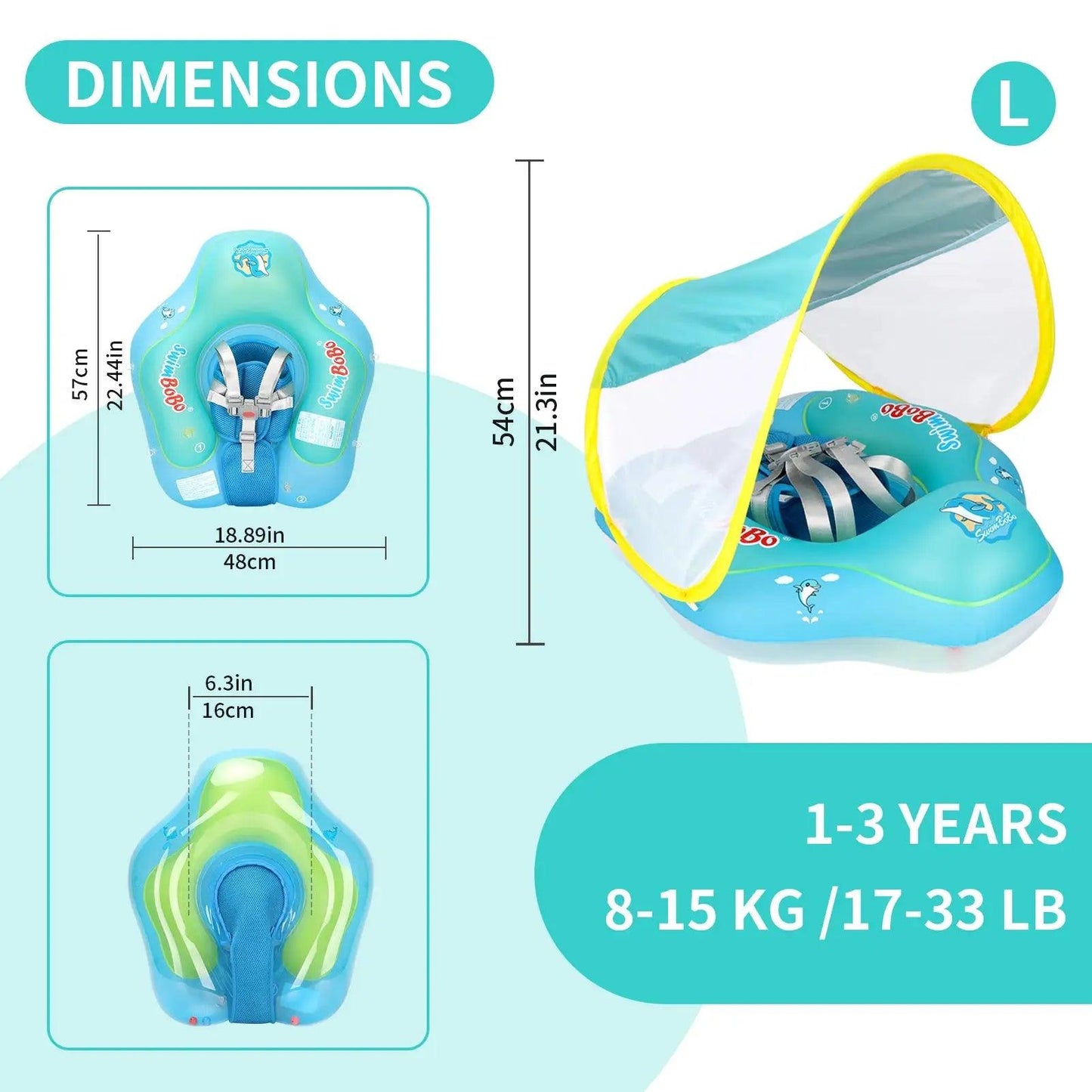  Swimbobo Baby Inflatable Swim Ring With Safety Mesh -  ToylandEU™