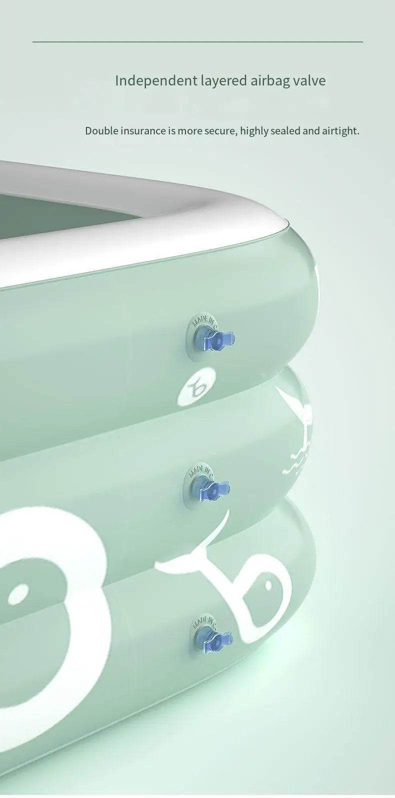 Inflatable Swimming Pool With Slide And Sunshade For Adults - ToylandEU