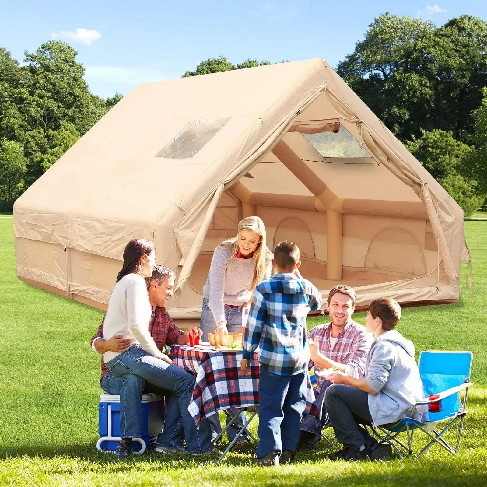 Inflatable Tent With Skylight Easy Setup For Camping - ToylandEU
