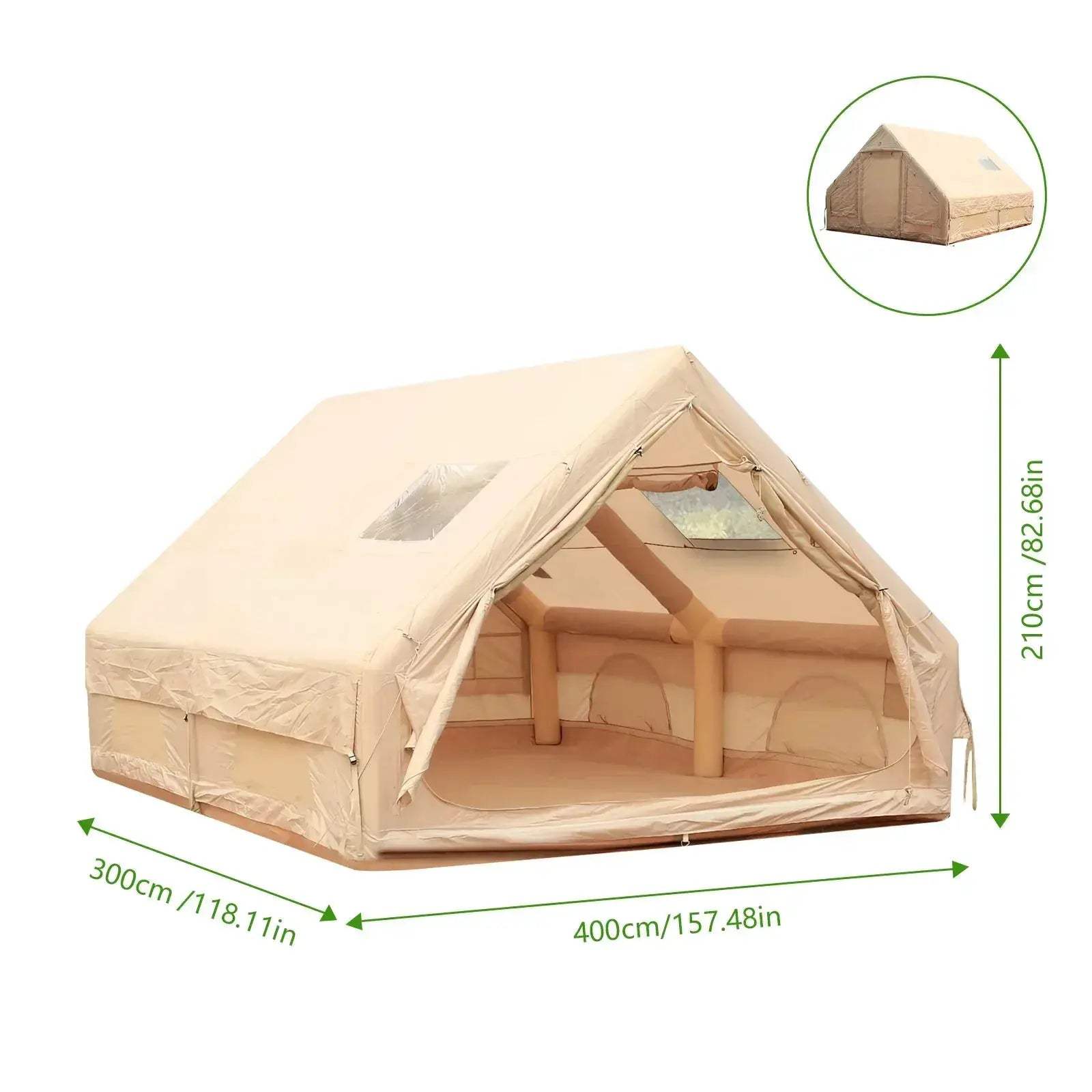 Inflatable Tent With Skylight Easy Setup For Camping - ToylandEU