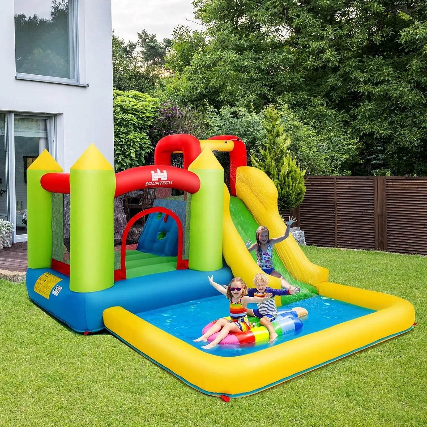 Inflatable Water Slide 12x9FT Bounce House for Kids Outdoor - ToylandEU