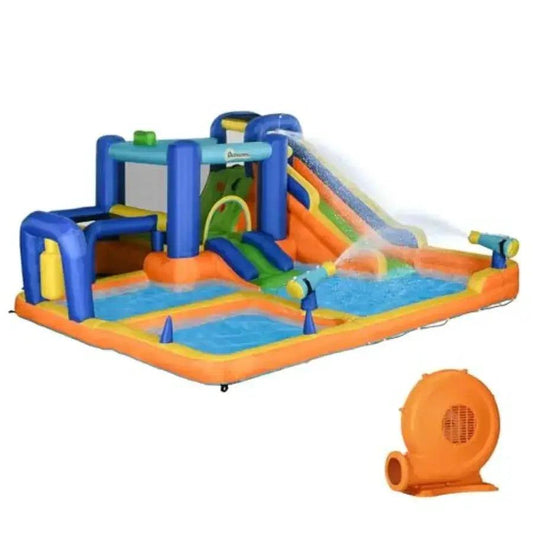  Inflatable Water Slide 7 In 1 Bounce House With Pool -  ToylandEU™