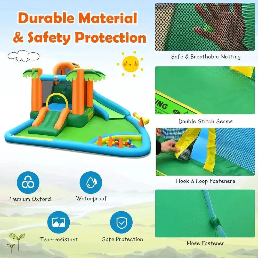  Inflatable Water Slide 7 In 1 Bouncy House Safe -  ToylandEU™