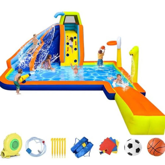  Inflatable Water Slide 8 In 1 Bounce House Backyard -  ToylandEU™