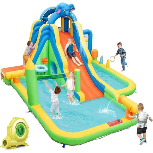  Inflatable Water Slide 9In1 Giant Water Park Outdoor -  ToylandEU™