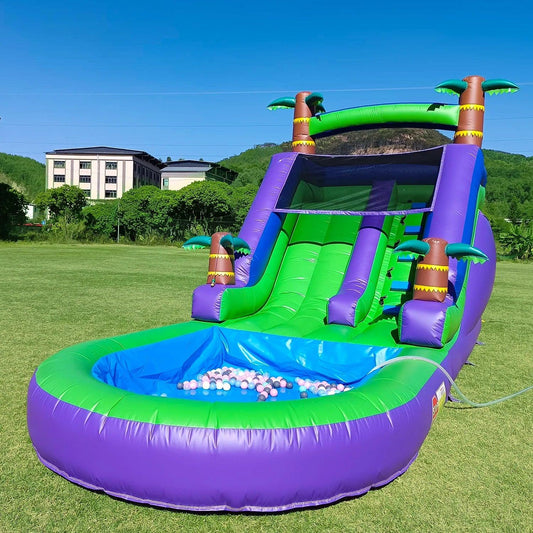  Inflatable Water Slide And Bounce House 1100W Blower -  ToylandEU™