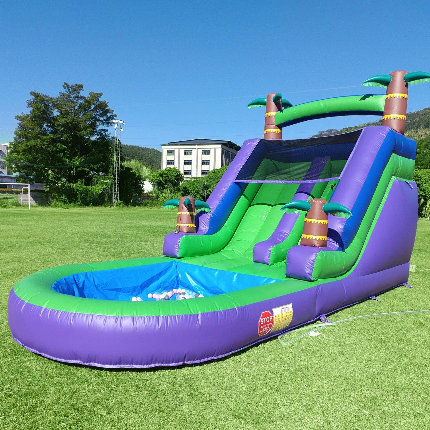  Inflatable Water Slide And Bounce House 1100W Blower -  ToylandEU™