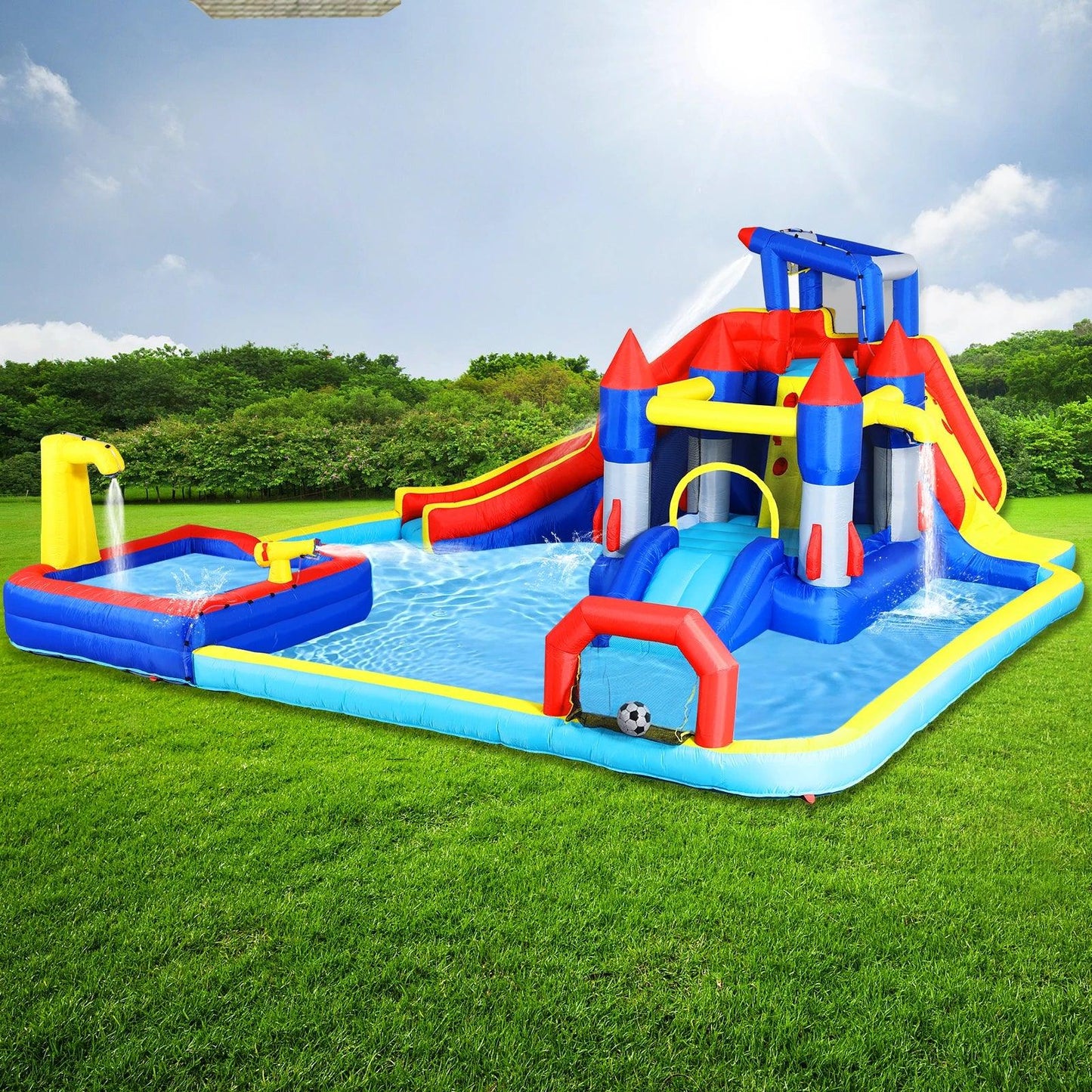  Inflatable Water Slide Bounce House 10in1 Outdoor Fun -  ToylandEU™