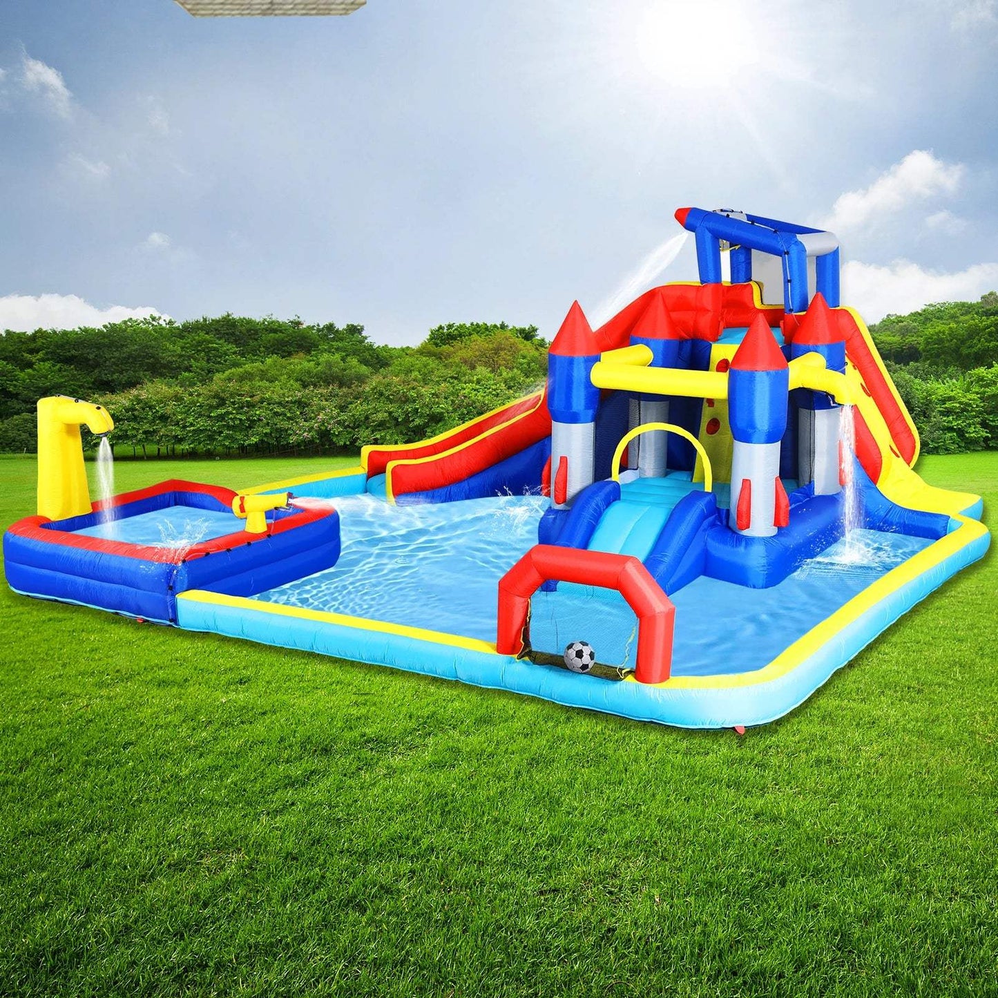  Inflatable Water Slide Bounce House 10in1 Outdoor Fun -  ToylandEU™