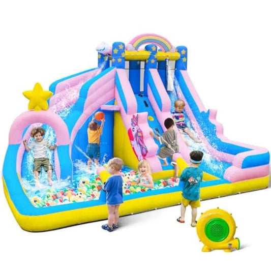  Inflatable Water Slide Bounce House 6 In 1 Backyard Fun -  ToylandEU™