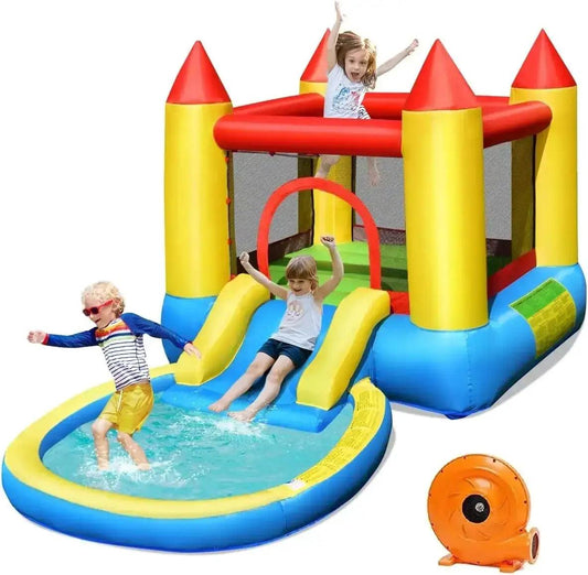  Inflatable Water Slide Bounce House Backyard Fun Safe -  ToylandEU™