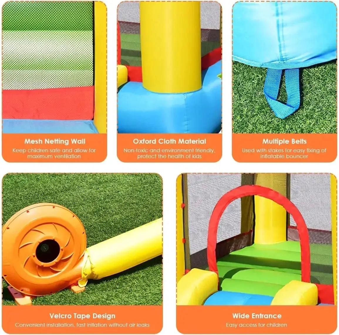  Inflatable Water Slide Bounce House Backyard Fun Safe -  ToylandEU™