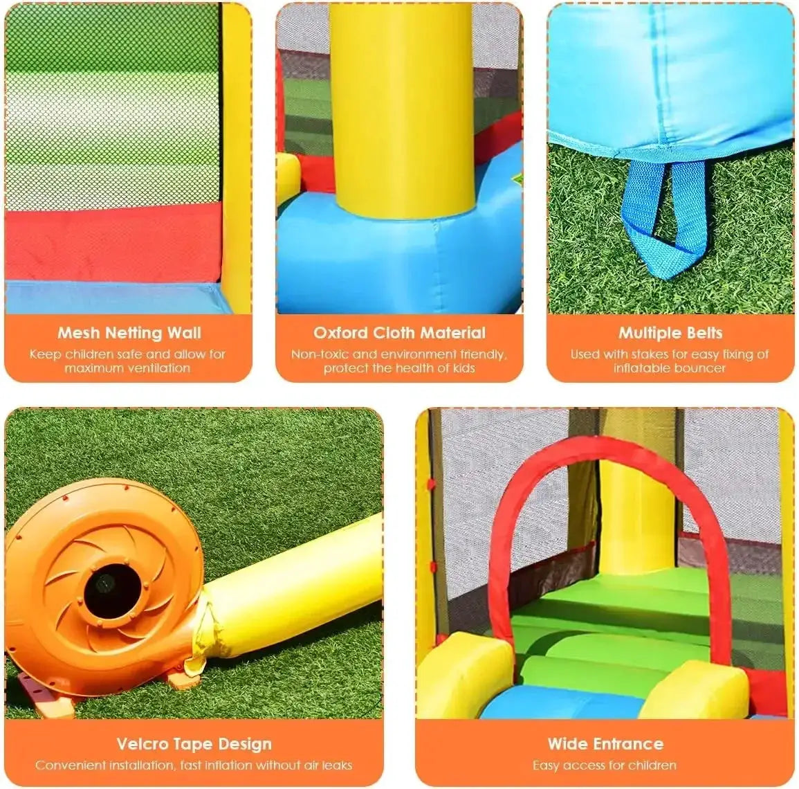 Inflatable Water Slide Bounce House For Backyard Fun - ToylandEU