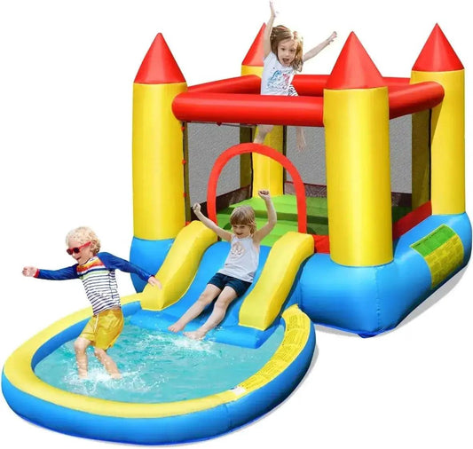  Inflatable Water Slide Bounce House With Ball Pit -  ToylandEU™