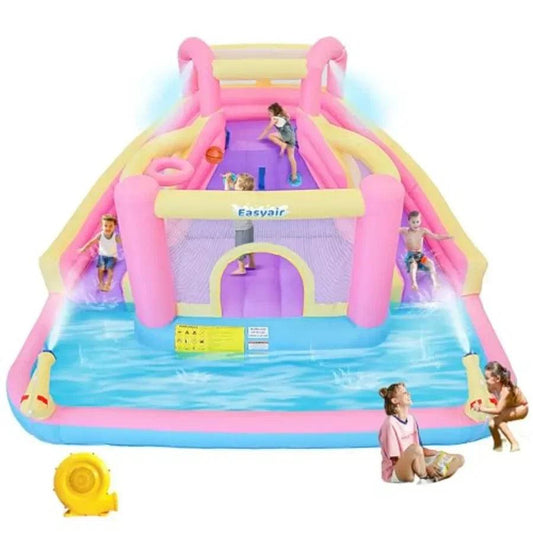  Inflatable Water Slide Bounce House With Dual Slides -  ToylandEU™