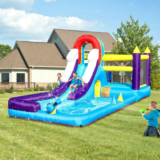  Inflatable Water Slide Bounce House With Splash Pool -  ToylandEU™