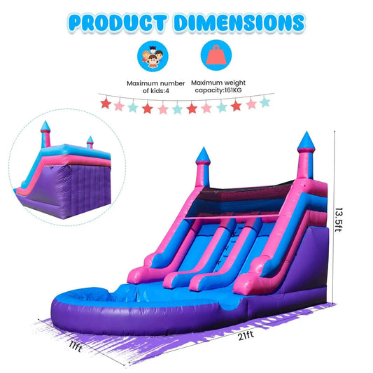  Inflatable Water Slide CE Certified With Double Slides -  ToylandEU™