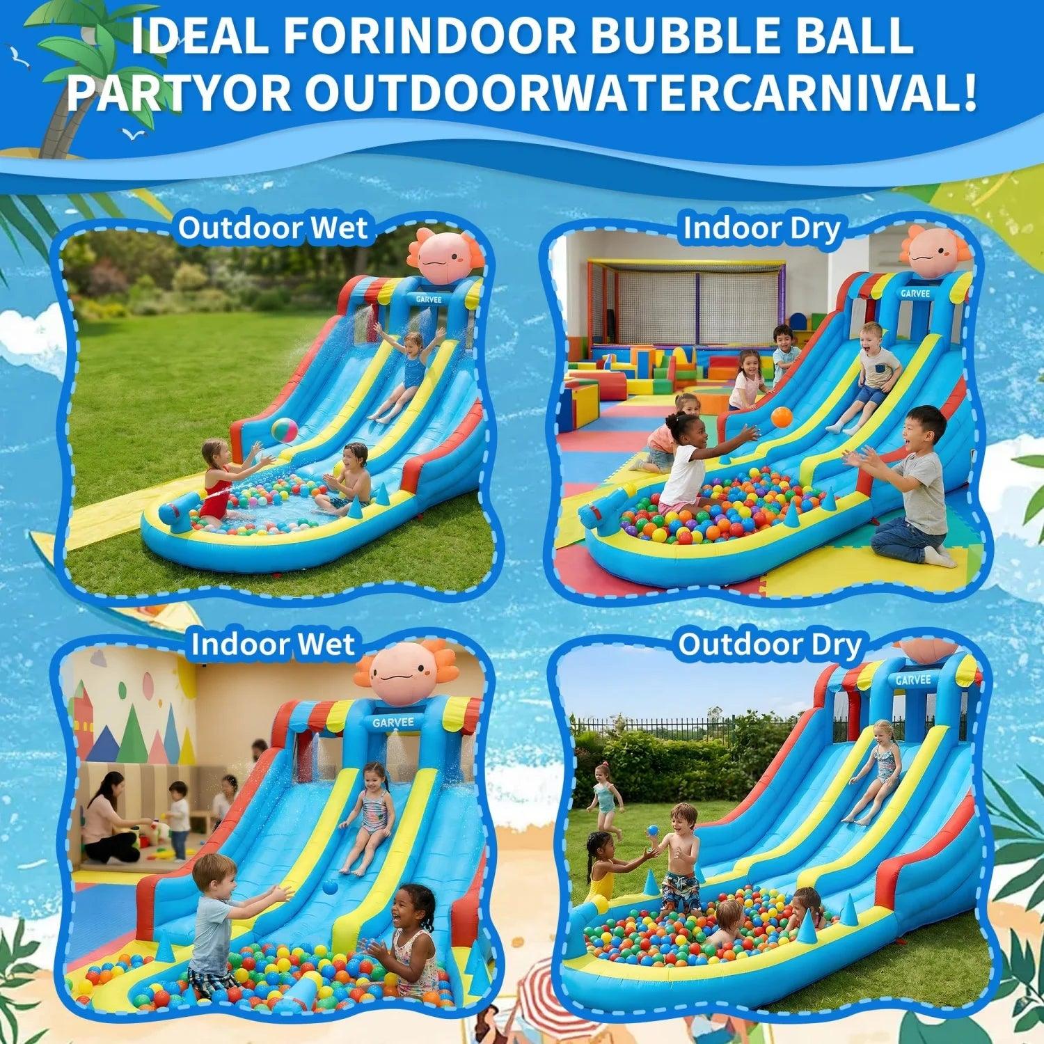  Inflatable Water Slide For Kids 8In1 Outdoor -  ToylandEU™