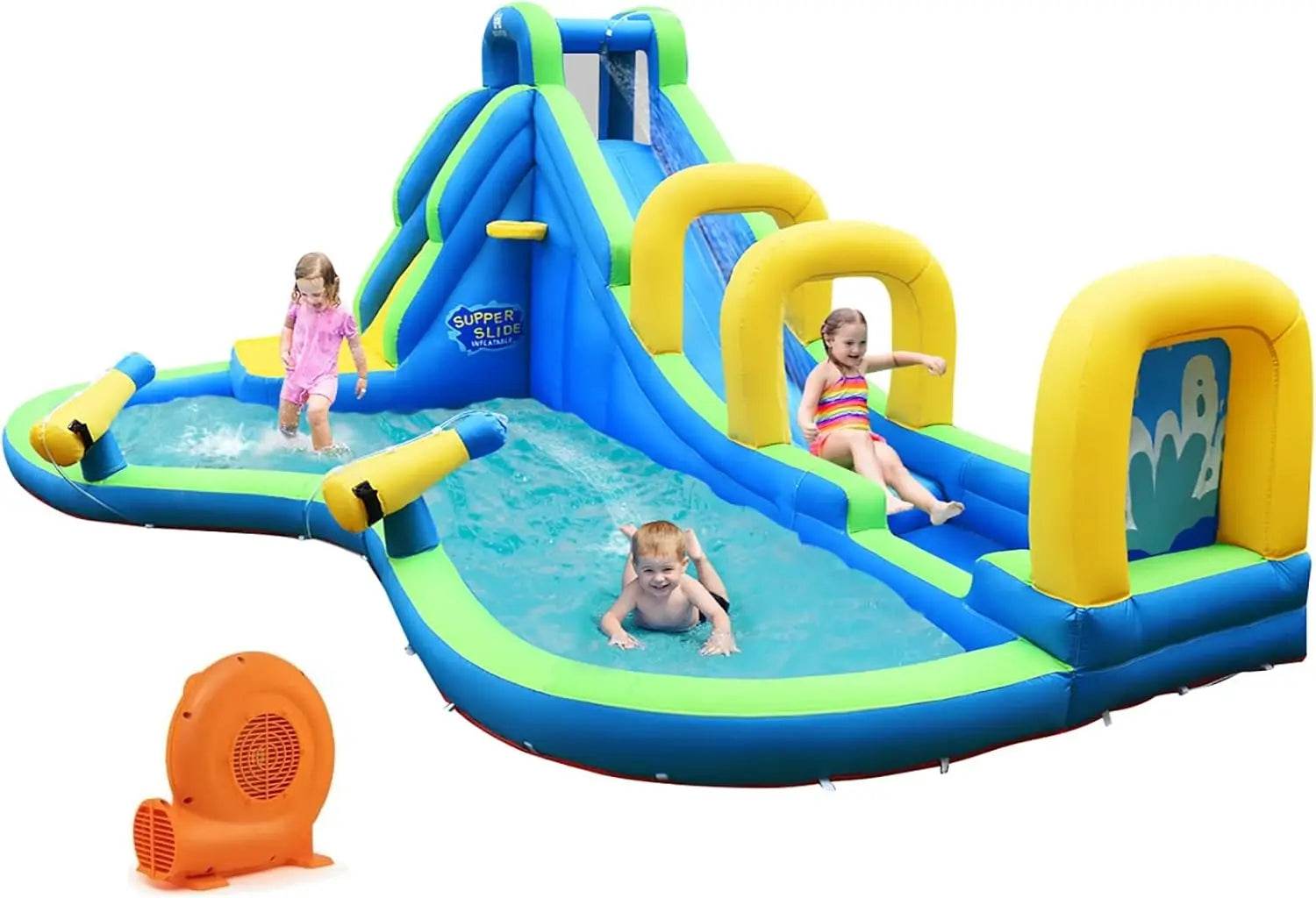Inflatable Water Slide Mega Waterslide Park for Kids Fun - ToylandEU