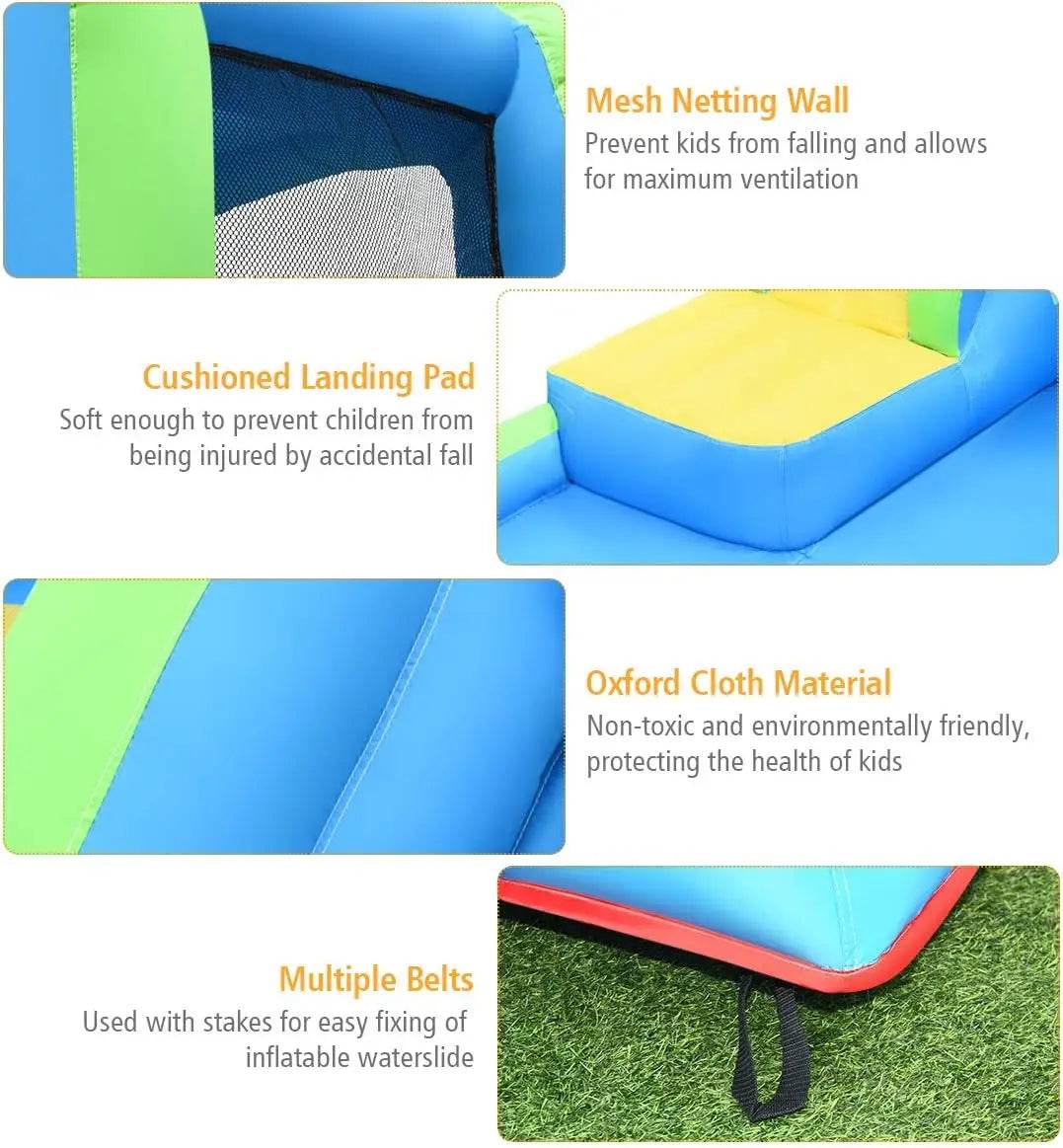 Inflatable Water Slide Mega Waterslide Park for Kids Fun - ToylandEU