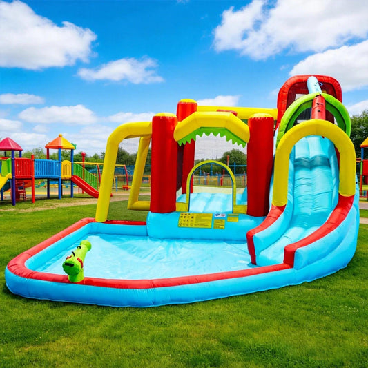  Inflatable Water Slide Park Bounce House Backyard Fun Pro -  ToylandEU™