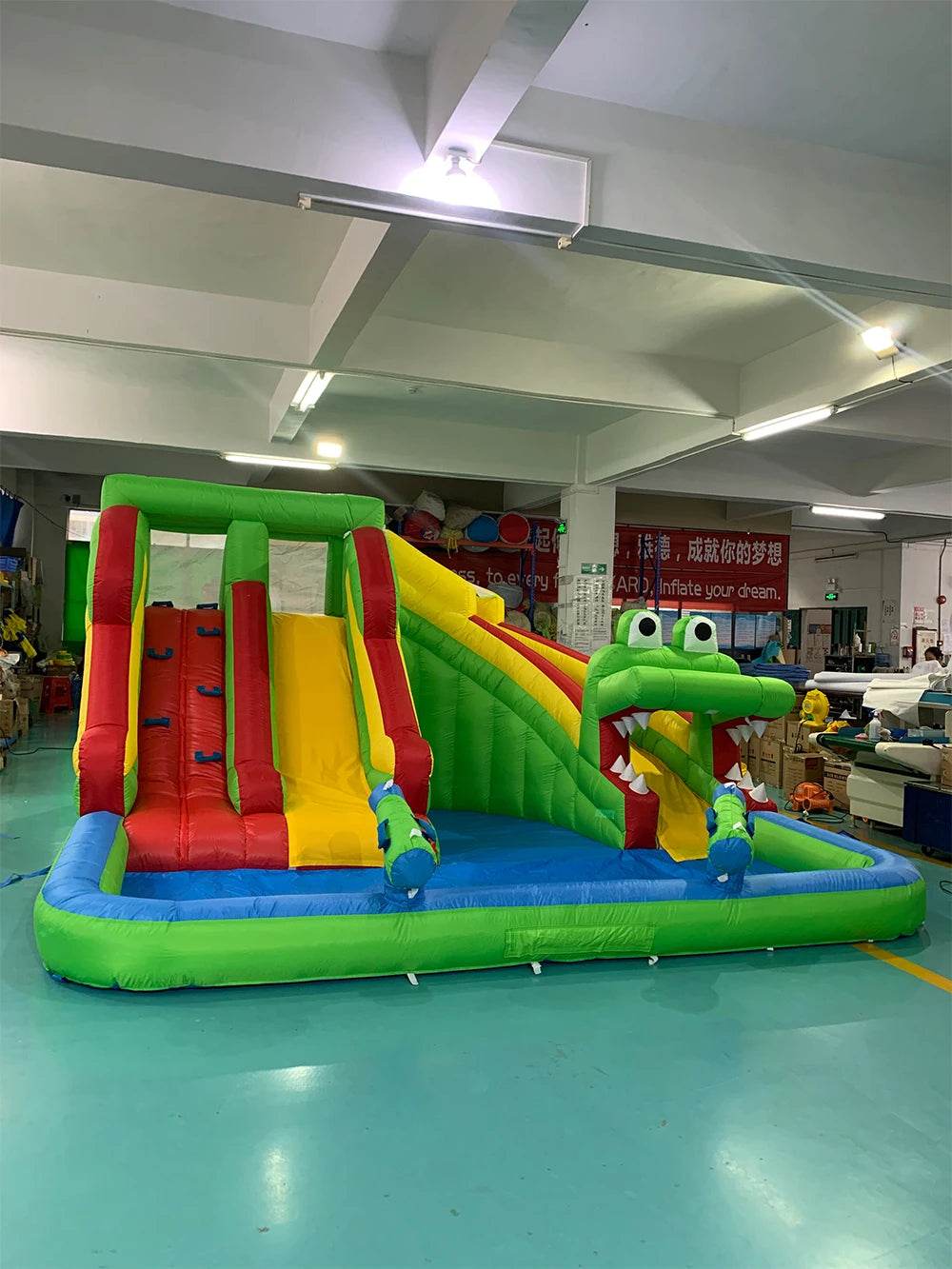 Inflatable Water Slide Park With Blower For Kids 8018 - ToylandEU