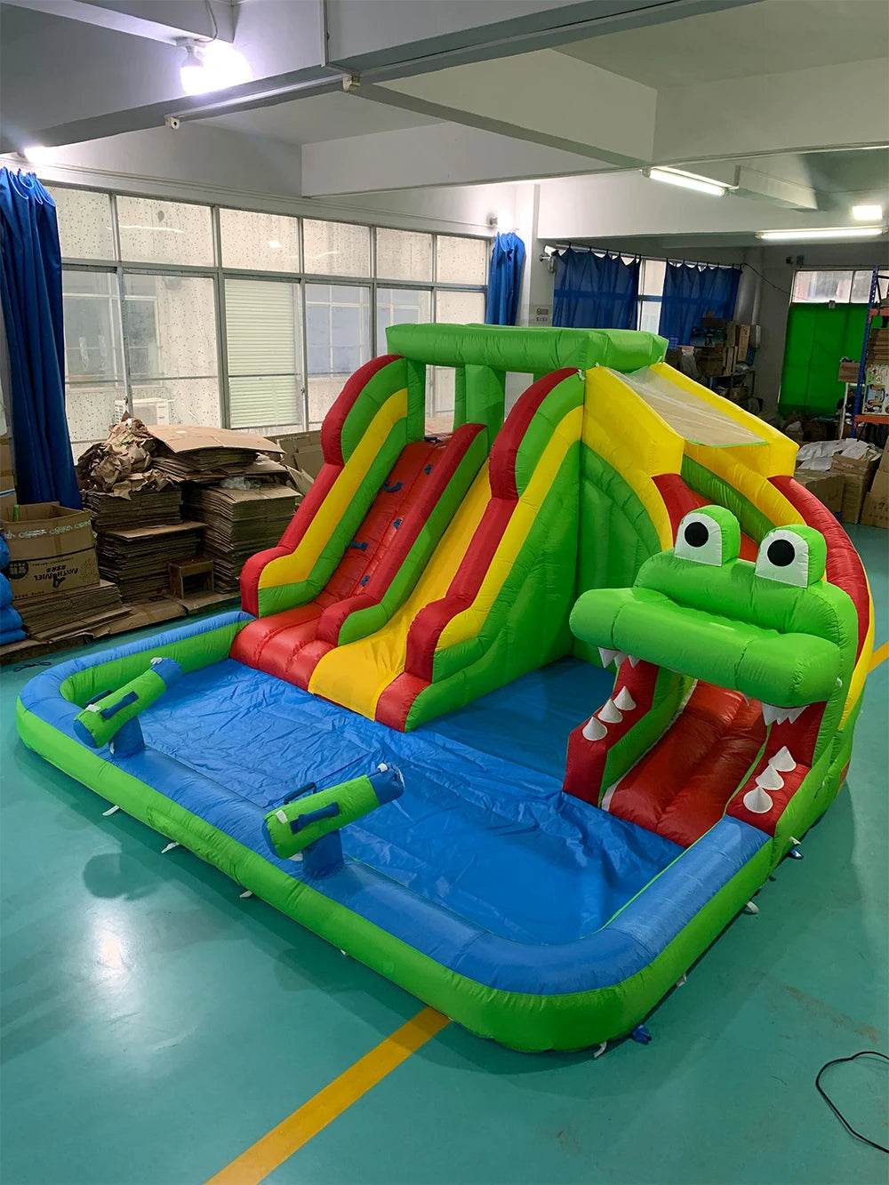 Inflatable Water Slide Park With Blower For Kids 8018 - ToylandEU