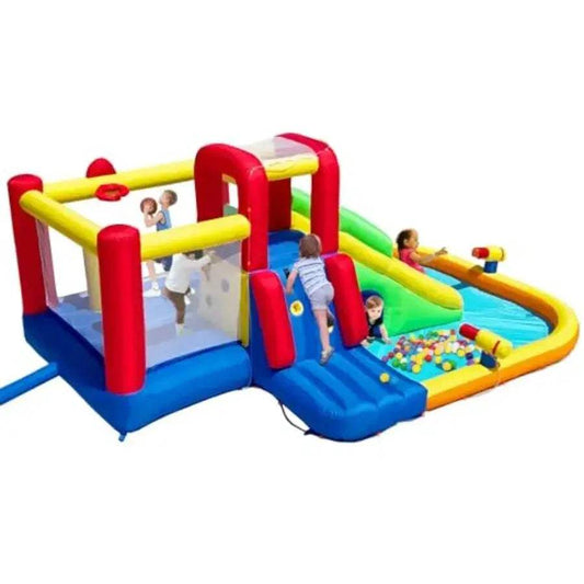  Inflatable Water Slide Splash Pool Climbing Walls Safe -  ToylandEU™