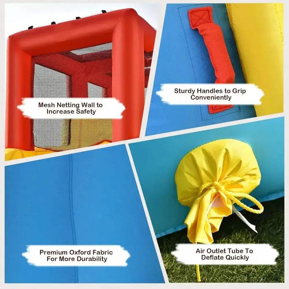 Inflatable Water Slide With Climbing Wall And Dual Pools - ToylandEU