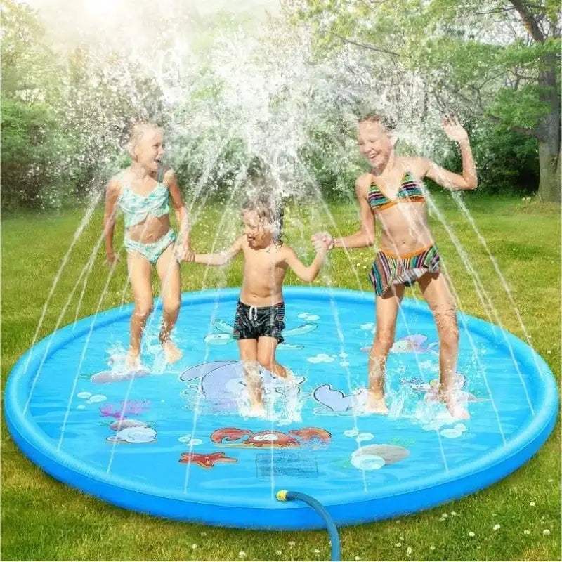  Inflatable Water Sprinkler Pad Kids Outdoor Splash Safe -  ToylandEU™