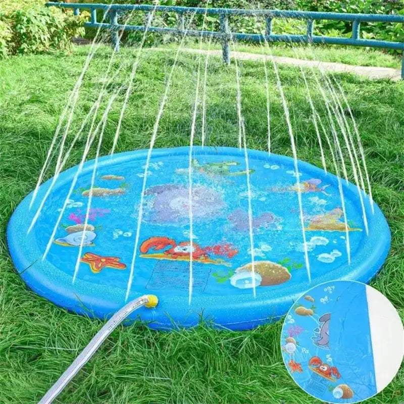  Inflatable Water Sprinkler Pad Kids Outdoor Splash Safe -  ToylandEU™